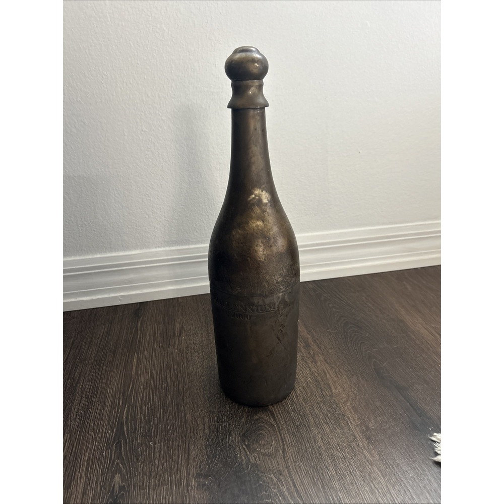 Two's Company Silver Plated Brass Millennium 2000 3-part Champagne Bottle Cooler
